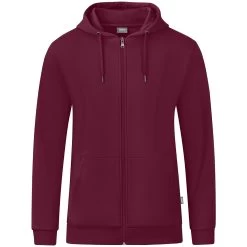 Jako Kapuzenjacke Organic Maroon
