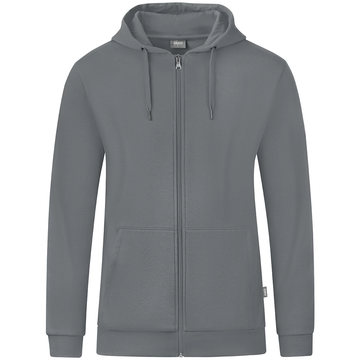 Jako Kapuzenjacke Organic Steingrau 1 Jako Kapuzenjacke Organic Steingrau