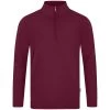 Jako Ziptop Doubletex Maroon