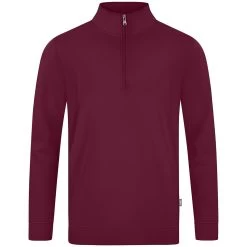 Jako Ziptop Doubletex Maroon