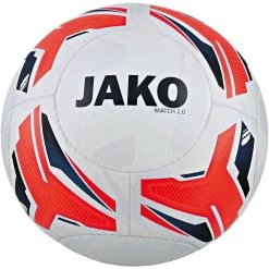 Jako Trainingsball Match 2.0 Weiß/flame/navy