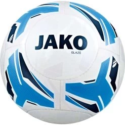 Jako Trainingsball Glaze Weiß/skyblue/navy