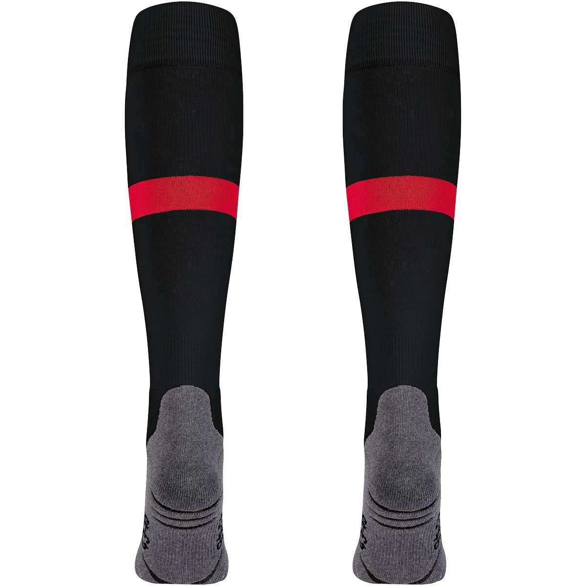 Jako Stutzenstrumpf Boca Schwarz/sportrot 2 Jako Stutzenstrumpf Boca Schwarz/sportrot – Bild 2