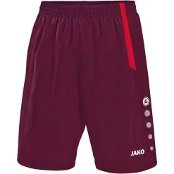 Jako Sporthose Turin Dark Maroon/sportrot