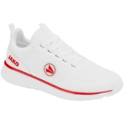 JAKO Sneaker Team Mesh Weiß/rot