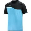 Jako T-Shirt Competition 2.0 Aqua/schwarz