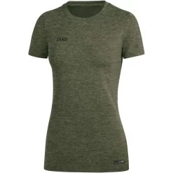 Jako T-Shirt Premium Basics Khaki Meliert -Jako JK 6129 28 D 1280x1280