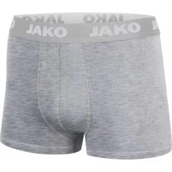 Jako Boxershort Basic 2er Pack Grau Meliert
