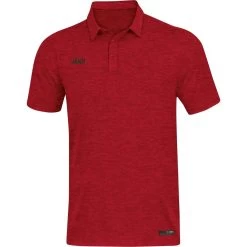 Jako Polo Premium Basics Rot Meliert