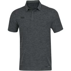 Jako Polo Premium Basics Anthrazit Meliert