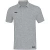 Jako Polo Premium Basics Hellgrau Meliert
