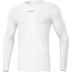 Jako Longsleeve Comfort Recycelt Weiß
