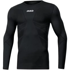 Jako Longsleeve Comfort Recycelt Schwarz