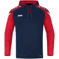 Jako Kapuzensweat Performance Marine/rot