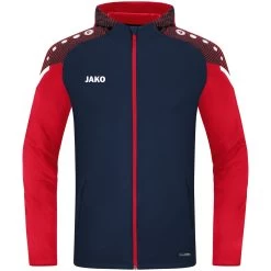 Jako Kapuzenjacke Performance Marine/rot