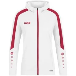 JAKO Kapuzenjacke Power Weiß/rot -Jako JK 6823 004 D 1280x1280