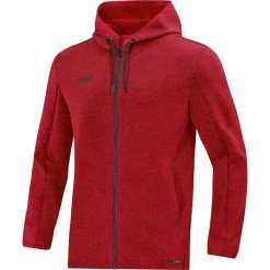 Jako Kapuzenjacke Premium Basics Rot Meliert