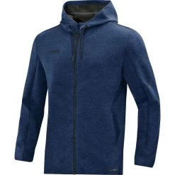 Jako Kapuzenjacke Premium Basics Marine Meliert