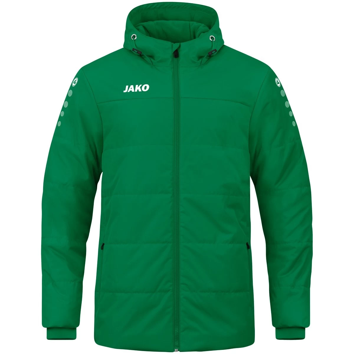 Jako Coachjacke Team Mit Kapuze Sportgrün 1 Jako Coachjacke Team Mit Kapuze Sportgrün