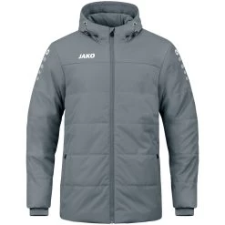 Jako Coachjacke Team Mit Kapuze Steingrau
