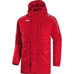 Jako Coachjacke Active Rot/weiß