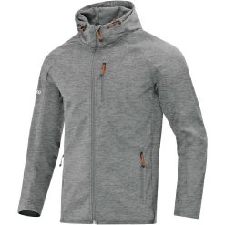 Jako Softshelljacke Light Grau Meliert