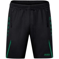Jako Trainingsshort Challenge Schwarz/sportgrün