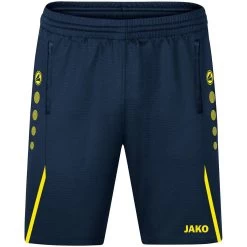 Jako Trainingsshort Challenge Marine/neongelb