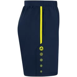 Jako Trainingsshort Allround Marine/neongelb -Jako JK 8589 904 P03 1280x1280