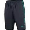 Jako Trainingsshort Active Anthrazit/türkis