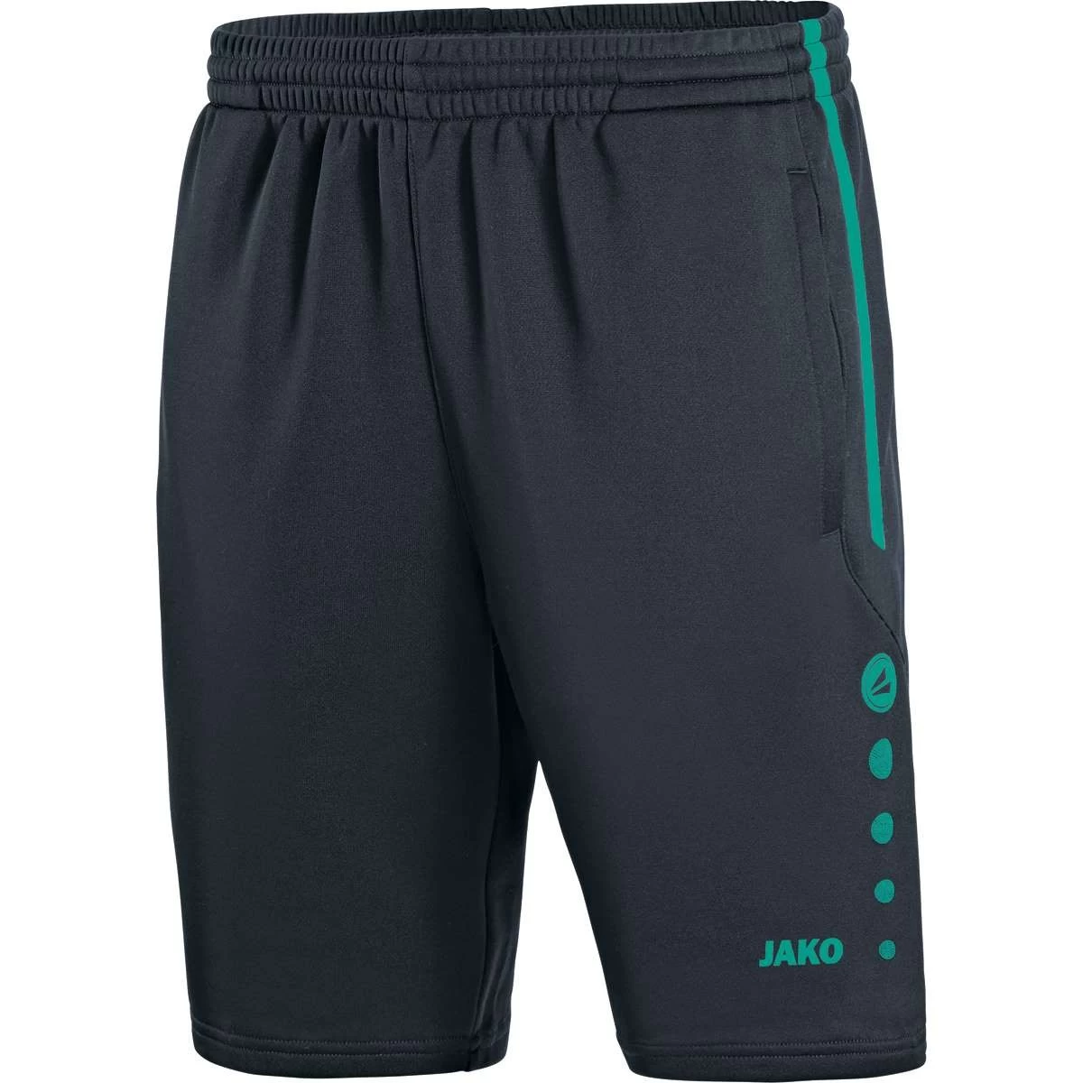 Jako Trainingsshort Active Anthrazit/türkis 1 Jako Trainingsshort Active Anthrazit/türkis
