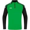 Jako Ziptop Performance Soft Green/schwarz