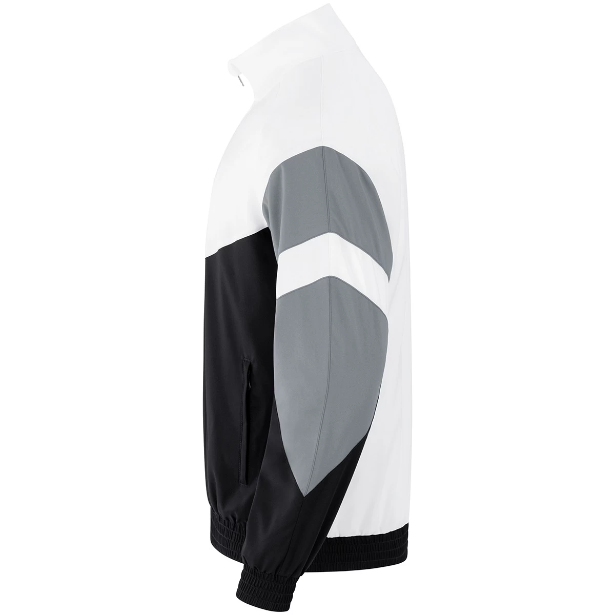 JAKO Freizeitjacke Retro Schwarz/weiß/steingrau 3 JAKO Freizeitjacke Retro Schwarz/weiß/steingrau – Bild 3