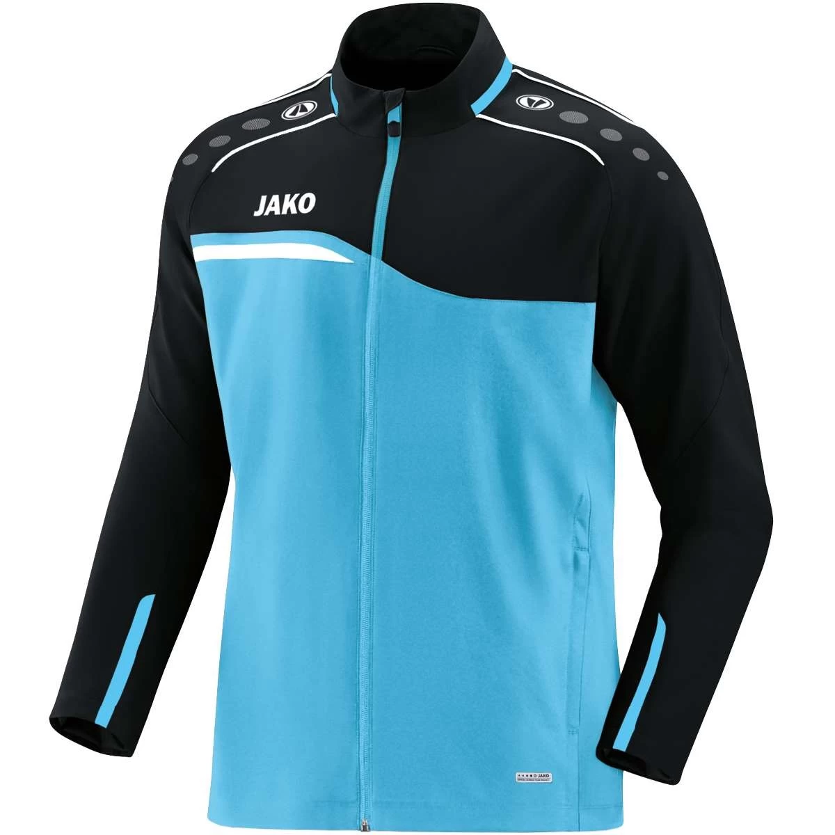 Jako Präsentationsjacke Competition 2.0 Aqua/schwarz 1 Jako Präsentationsjacke Competition 2.0 Aqua/schwarz