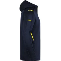 Jako Freizeitjacke Challenge Mit Kapuze Marine Meliert/neongelb -Jako JK 9821 512 P03 1280x1280