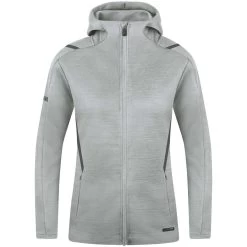 Jako Freizeitjacke Challenge Mit Kapuze Hellgrau Meliert/anthra Light -Jako JK 9821 521 D 1280x1280