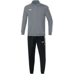 Jako Trainingsanzug Polyester Striker 2.0 Steingrau/weiß