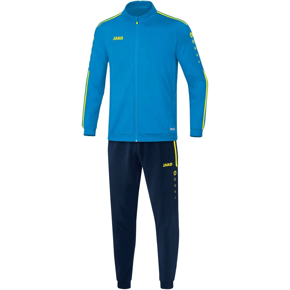 Jako Trainingsanzug Polyester Striker 2.0 JAKO Blau/neongelb 1 Jako Trainingsanzug Polyester Striker 2.0 JAKO Blau/neongelb