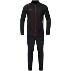 Jako Trainingsanzug Polyester Challenge Schwarz/neonorange