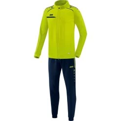 Jako Trainingsanzug Polyester Prestige Lemon/marine