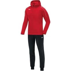 Jako Trainingsanzug Polyester Classico Mit Kapuze Rot