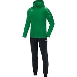 Jako Trainingsanzug Polyester Classico Mit Kapuze Sportgrün
