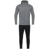 Jako Freizeitanzug Challenge Mit Kapuze Steingrau Meliert/schwarz