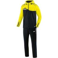 Jako Präsentationsanzug Competition 2.0 Mit Kapuze Schwarz/neongelb