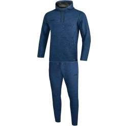 Jako Jogginganzug Premium Basics Mit Kapuzensweat Marine Meliert