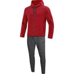 Jako Jogginganzug Premium Basics Mit Kapuze Rot Meliert